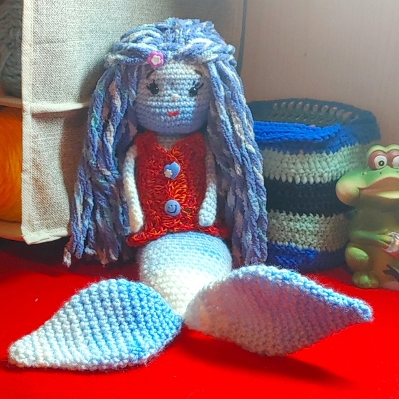 Blue Mermaid Doll - Picture 3 of 5